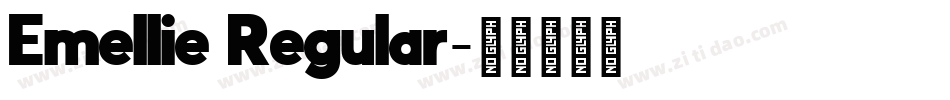 Emellie Regular字体转换
